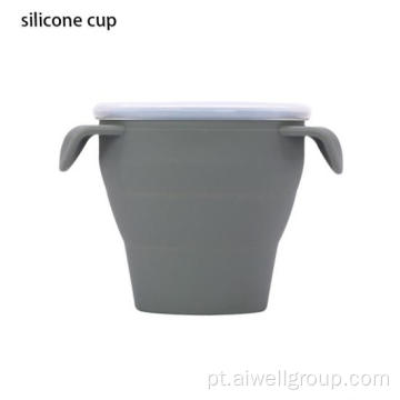 Copo de aprendizado de silicone de grau alimentar